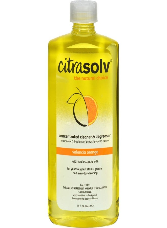 Citra Solv CitraSolv Natural Cleaner and Degreaser Concentrate - Valencia Orange - 16 oz - Image 1